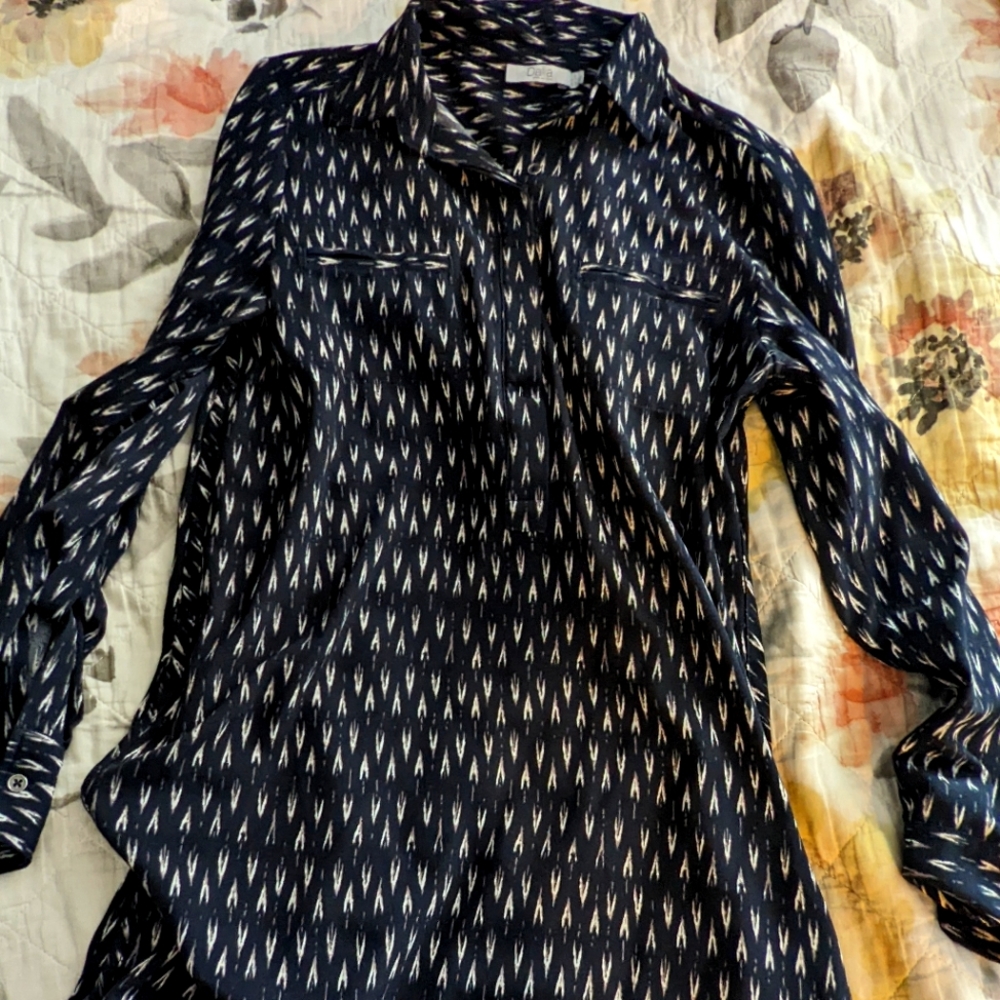 Shirt Dress long sleeve light soft fabric